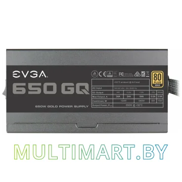 Блок питания EVGA 650 GQ 650W (210-GQ-0650-V2) картинка 3